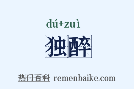 独醉是什么意思的图片